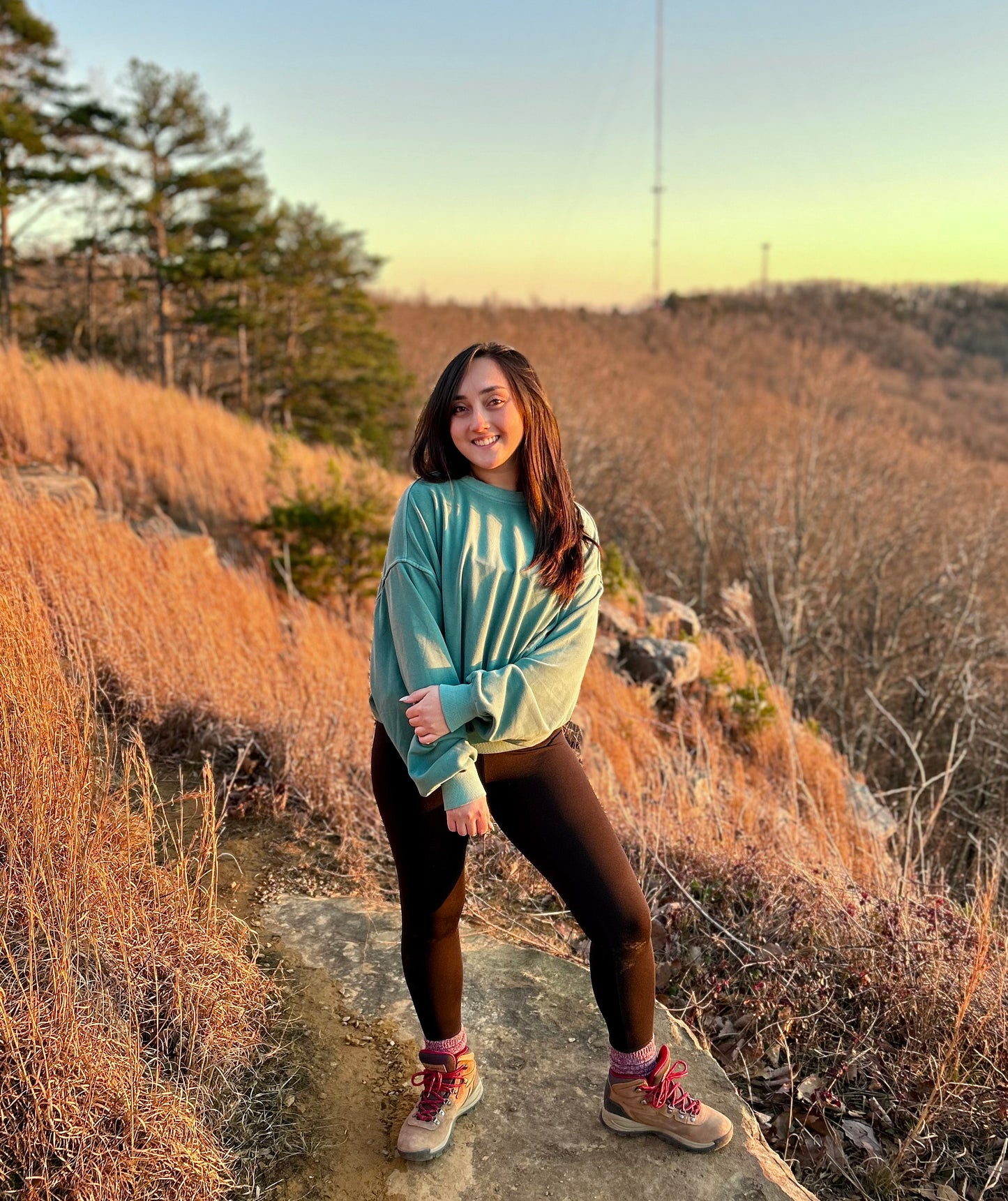 Teal Fleece Pigment Dye Pullover