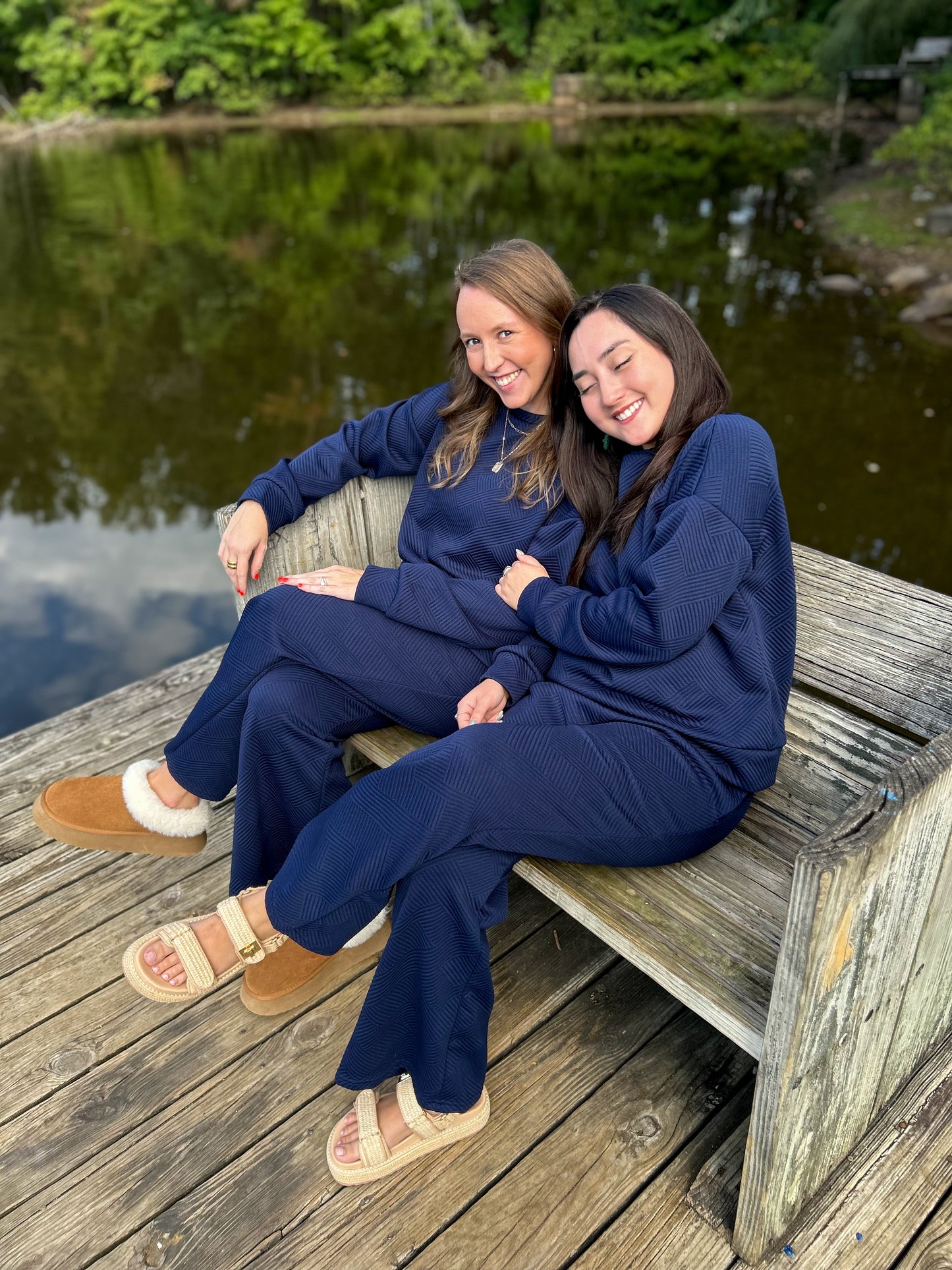Navy Textured Set
