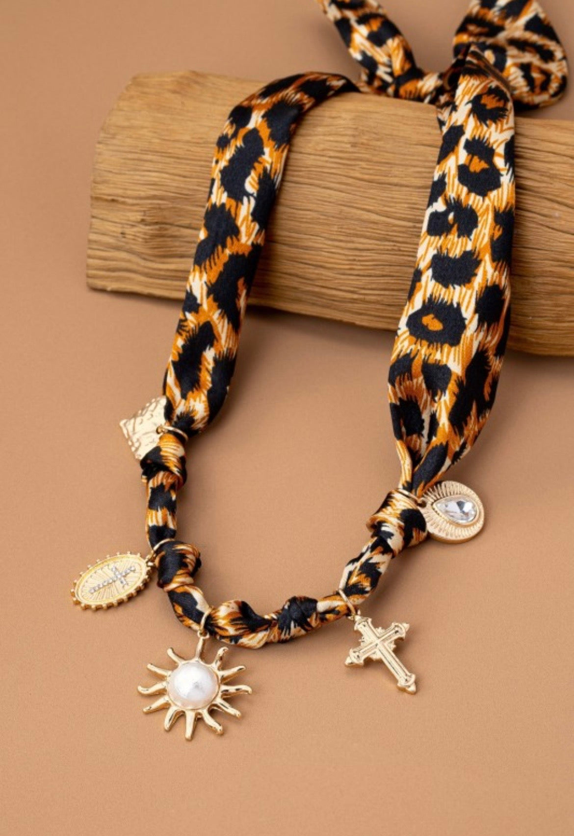 Charm Necklace-Heart/Sun/Cross/Rhinestone