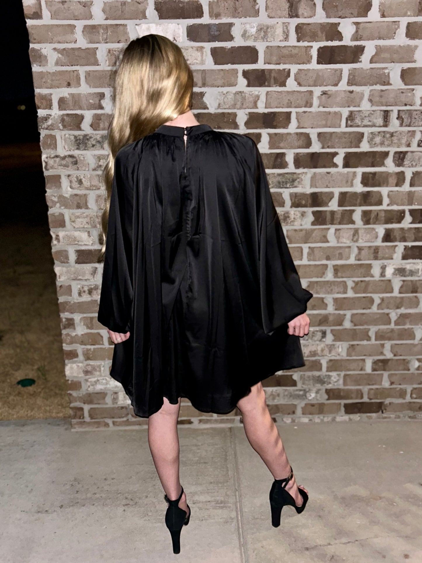 Black High Neck Dress