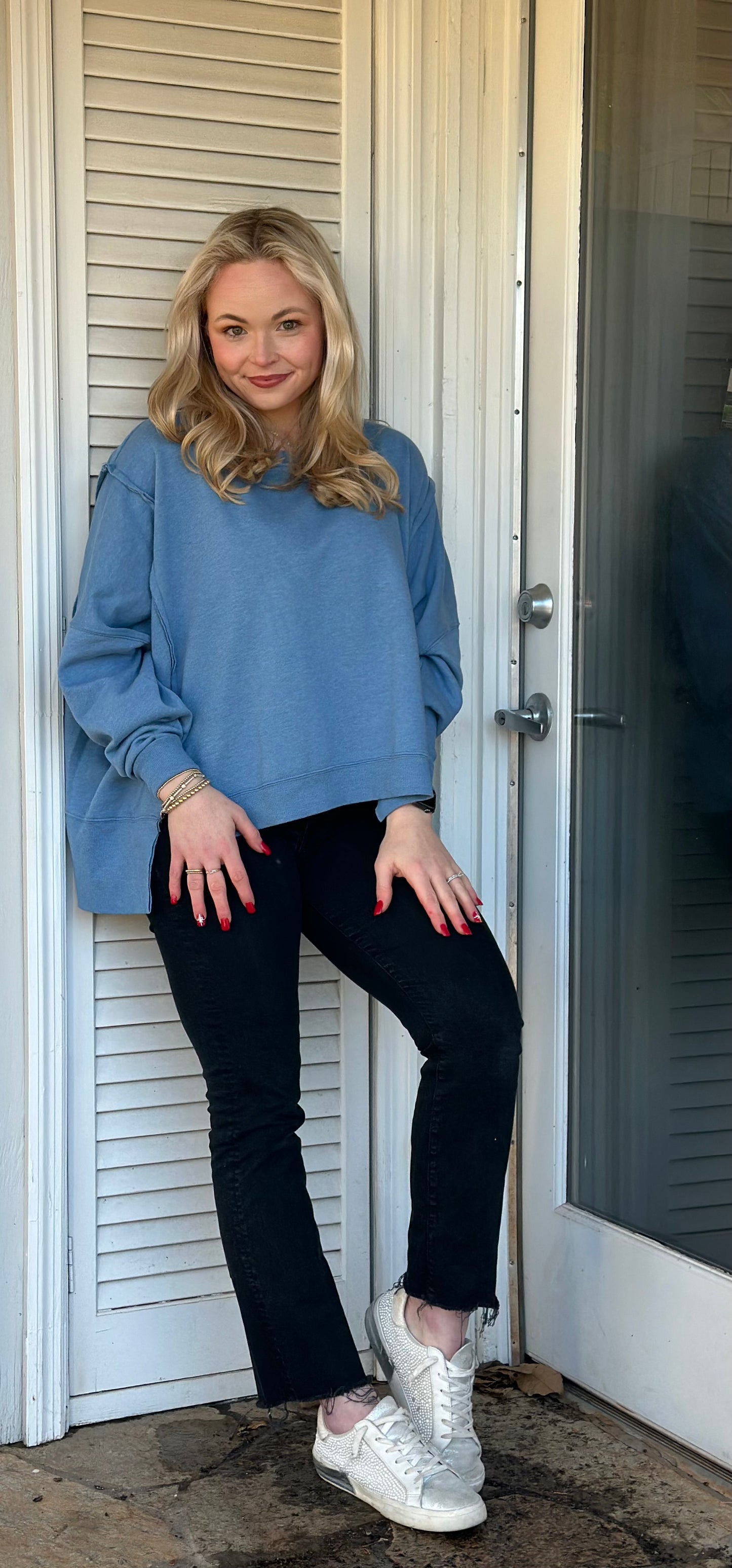 Oversize Detail Cut Sweatshirt
