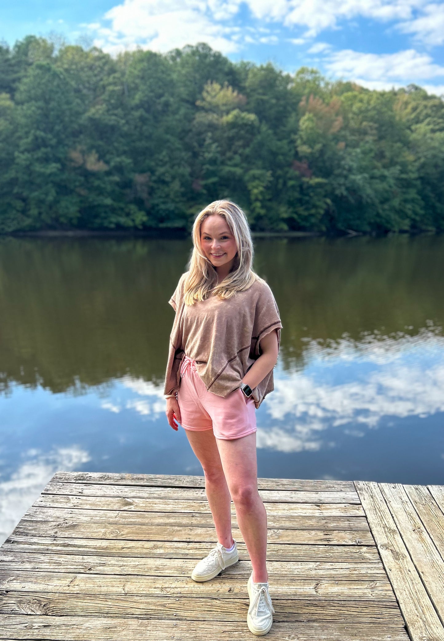 Cinnamon Mineral Washed Top
