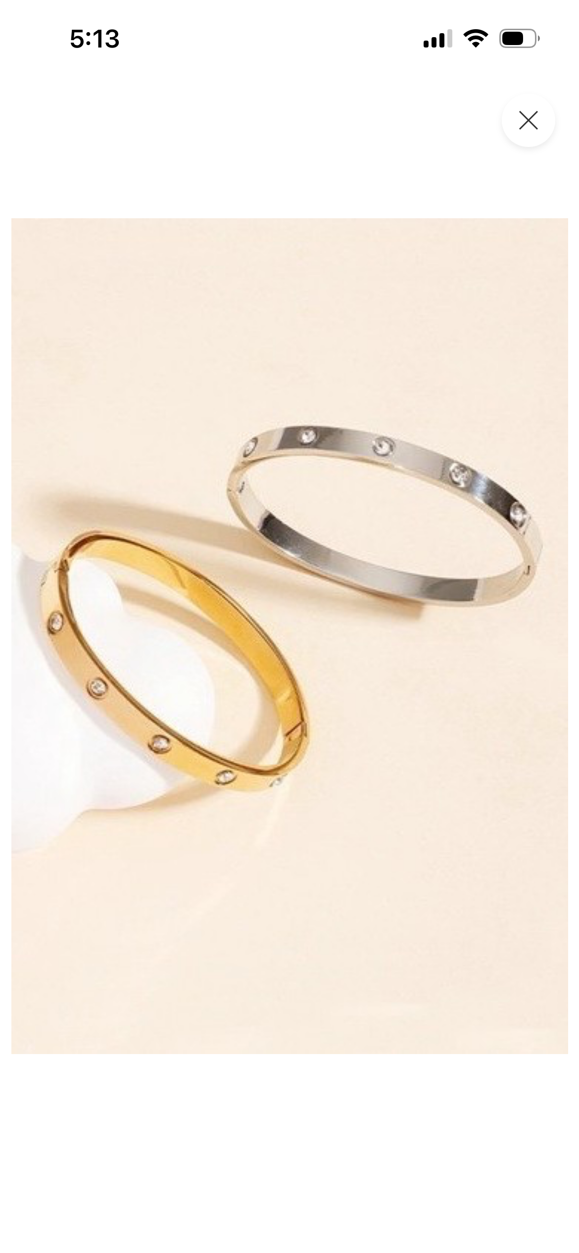 18k Non-tarnish Waterproof Stainless Steel Bangle