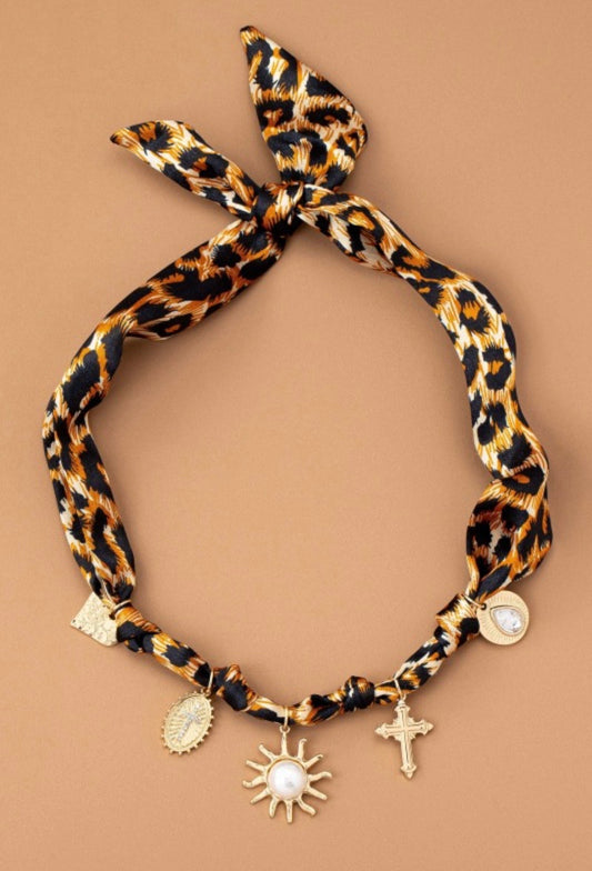 Charm Necklace-Heart/Sun/Cross/Rhinestone