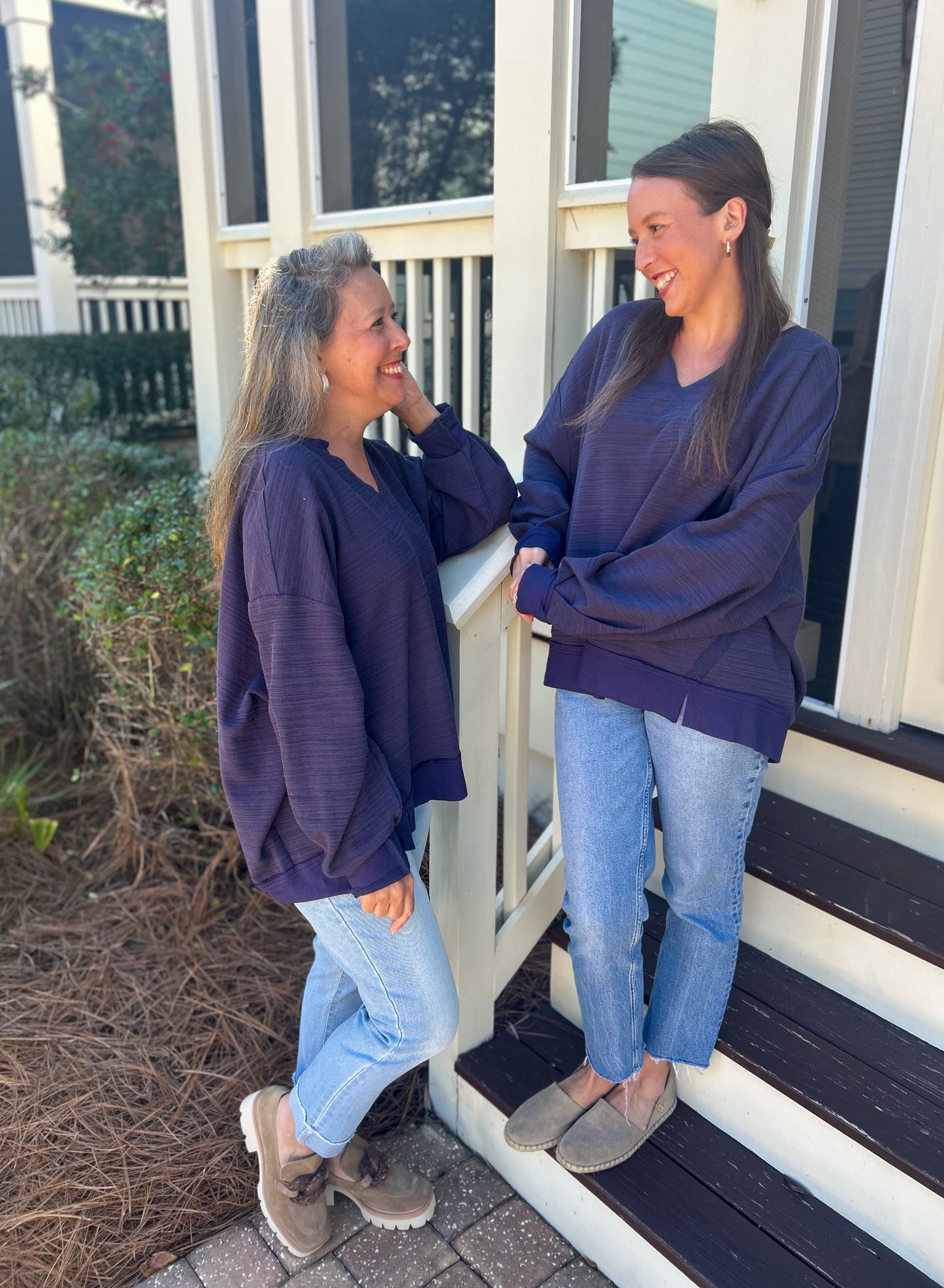 Plus Size Raw Edge Knit Top